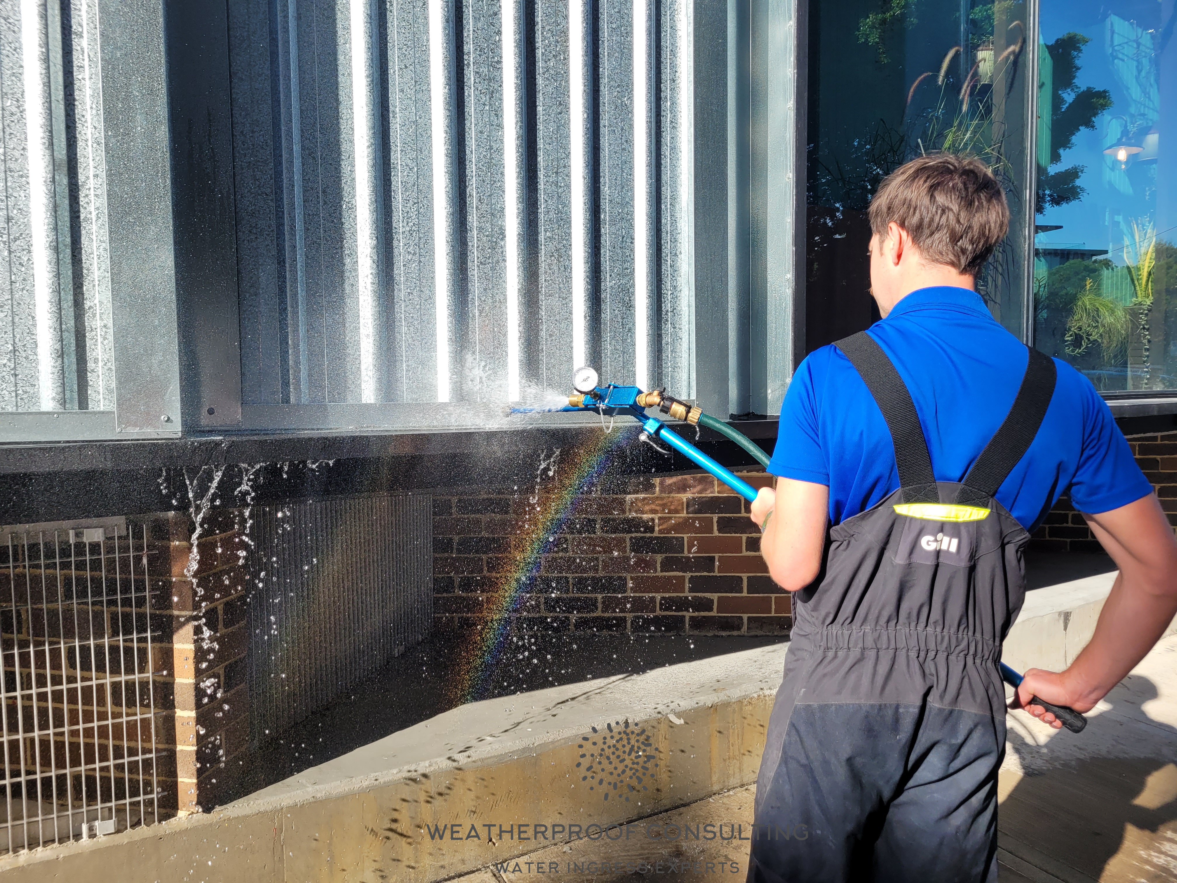 AAMA 501.2 water spray testing — Weatherproof Consulting