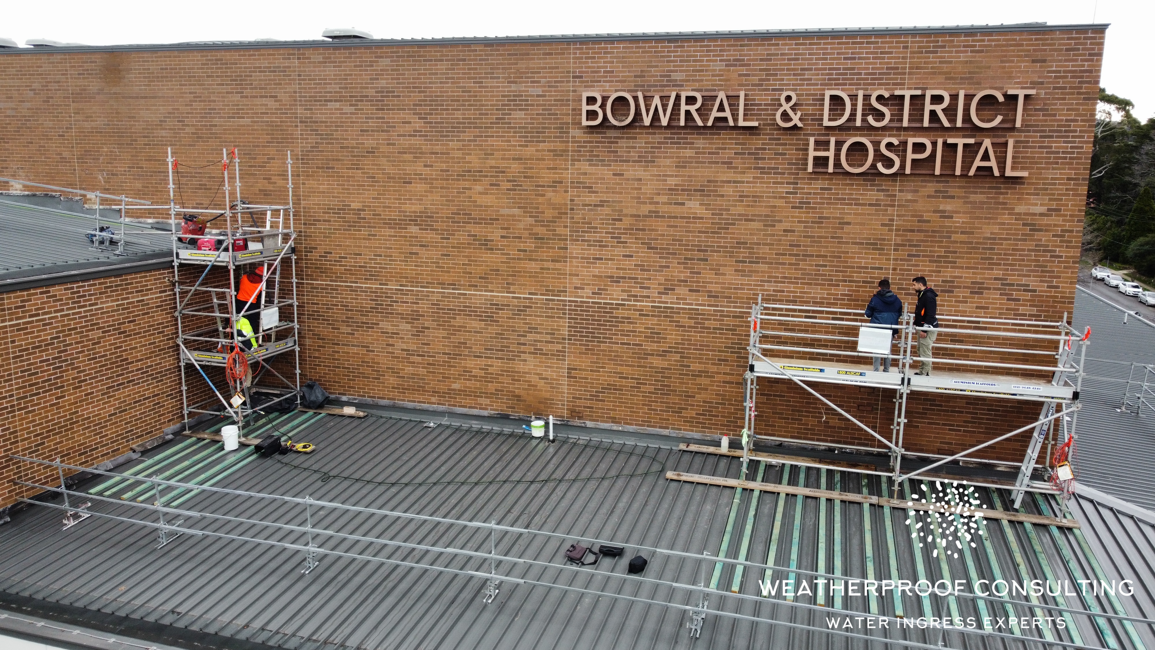 Bowral and District Hospital — waterproofing investigation by Weatherproof Consulting